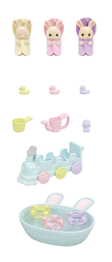 Sylvanian Families Trillingernes Badetid's sæt