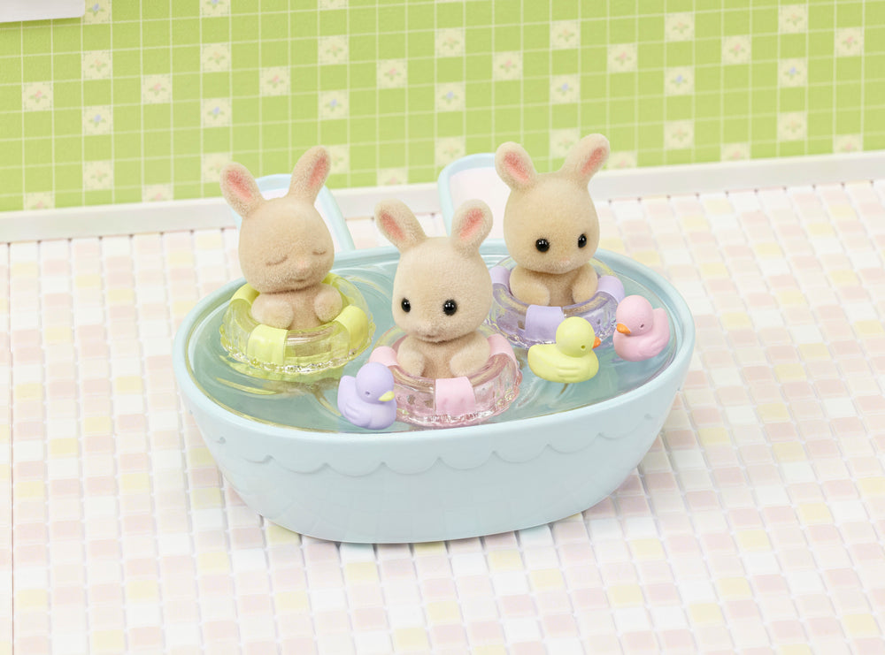 Sylvanian Families Trillingernes Badetid's sæt