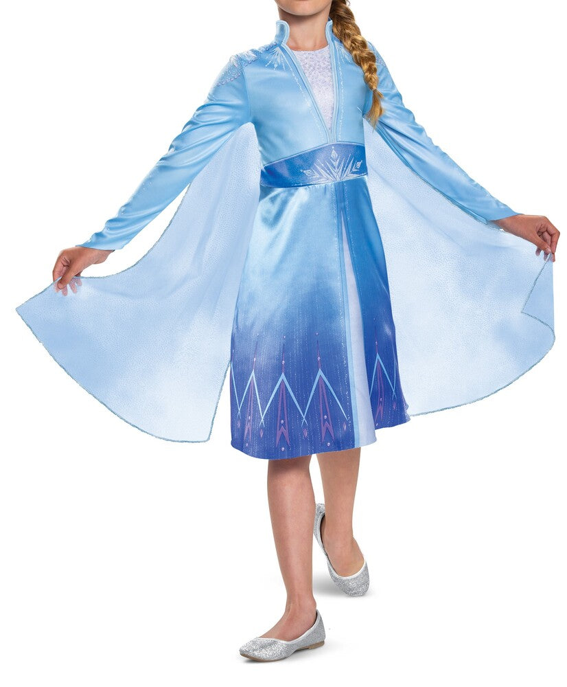 Frozen Elsa kjole blå str 5-6 år EU S