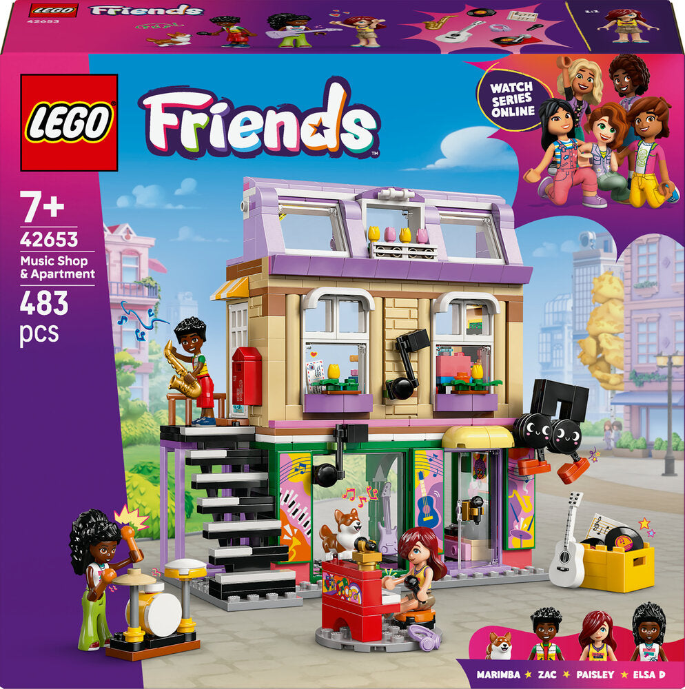 D2 42653 LEGO Friends Musikbutik og lejlighed