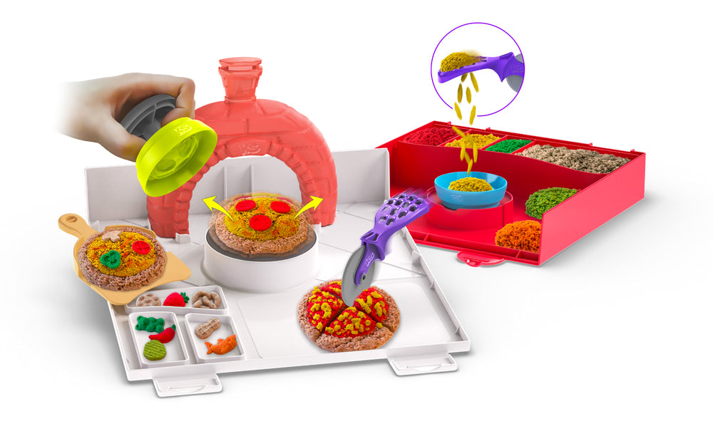 Kinetic Sand Squish Pizza