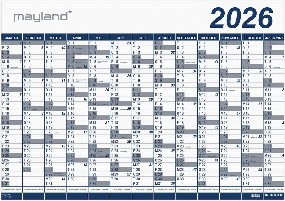 Kæmpekalender 2026 plast 13 mdr