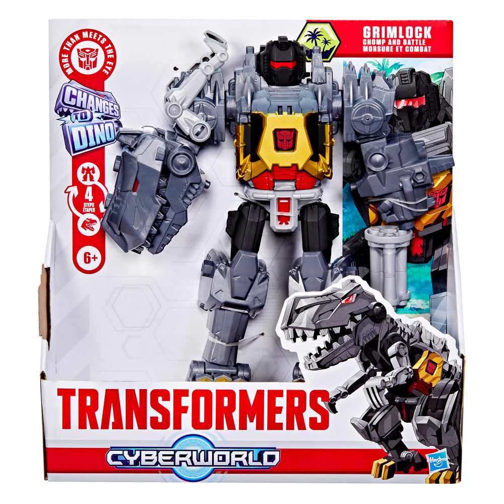 D2 Transformers Cyberworld - Chomp & Battle Grimlock actionfigur