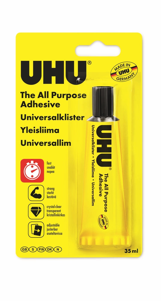 D2 UHU Universallim Transperant 35 Ml Til Alle Formål