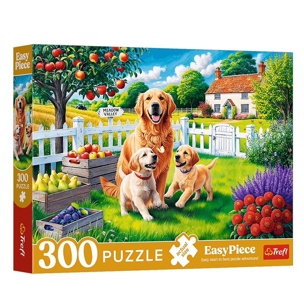 Puslespil Dogs in the countryside 300 brikker