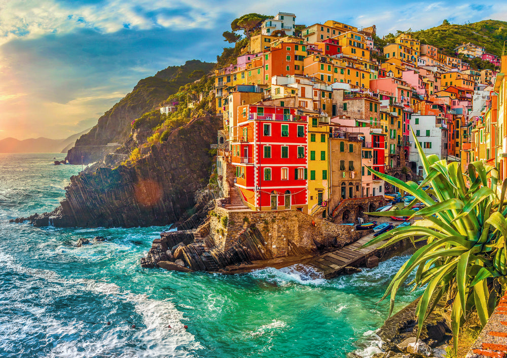 Town of Riomaggiore Italy 1000 brikker