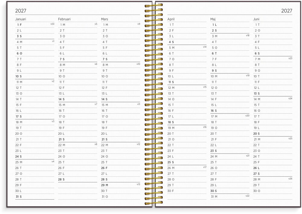Mayland StudieKALENDER 26/27 A5 UGE Organizer & Notes