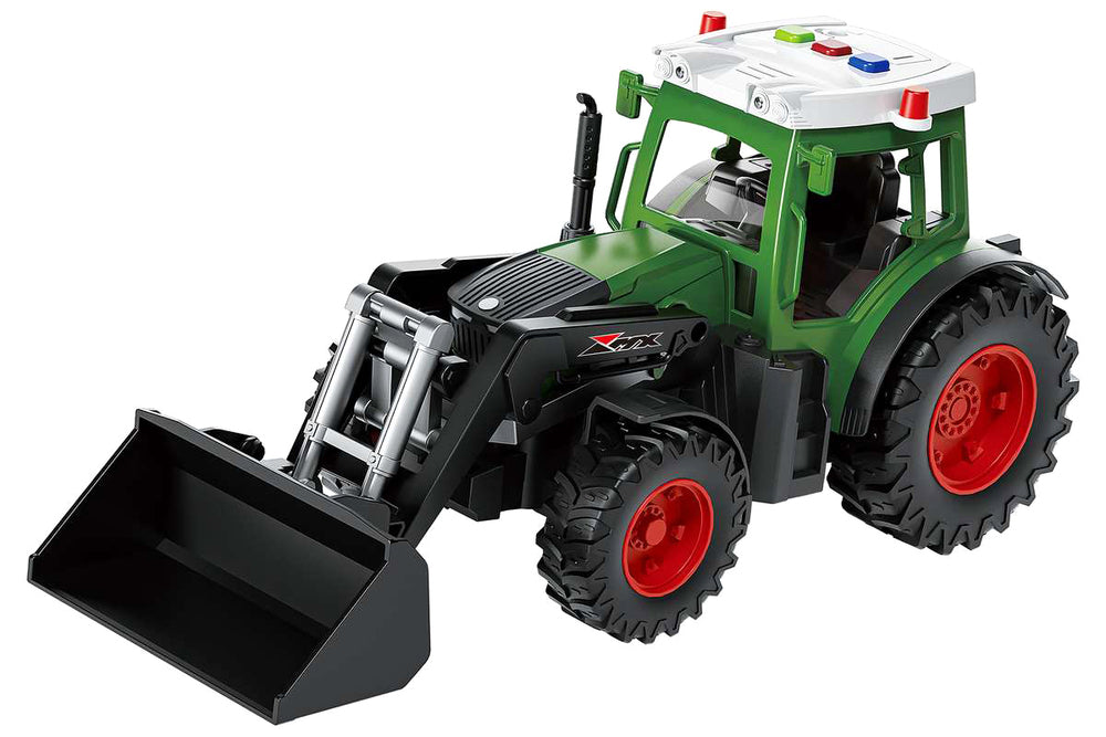 RC traktor med anhænger og lys
