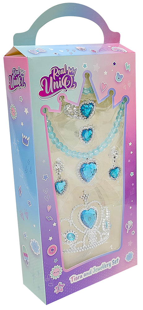 Real UniQ smykkesæt med tiara ass