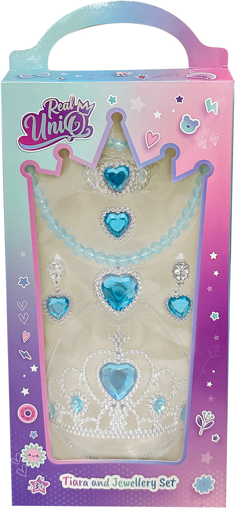 Real UniQ smykkesæt med tiara ass