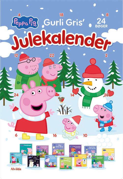 Peppa Pig - Gurli Gris' julekalender - med 24 billedbøger