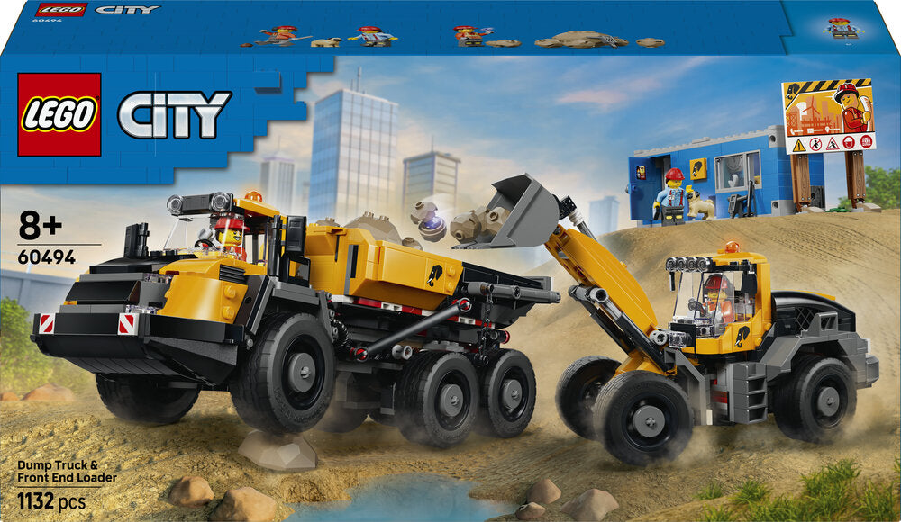 60494 LEGO City Frontlæsser og lastbil med tippelad