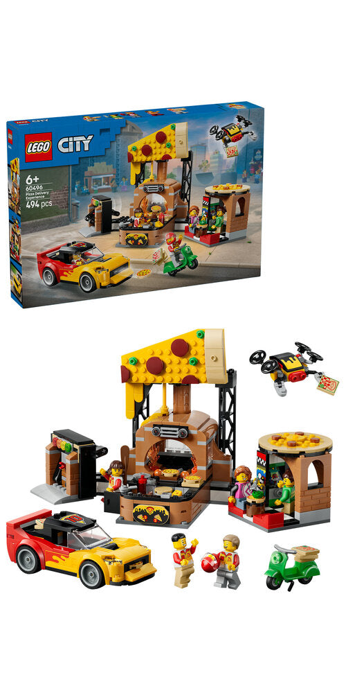 60496 LEGO City Pizzeria med udbringningsfartøjer