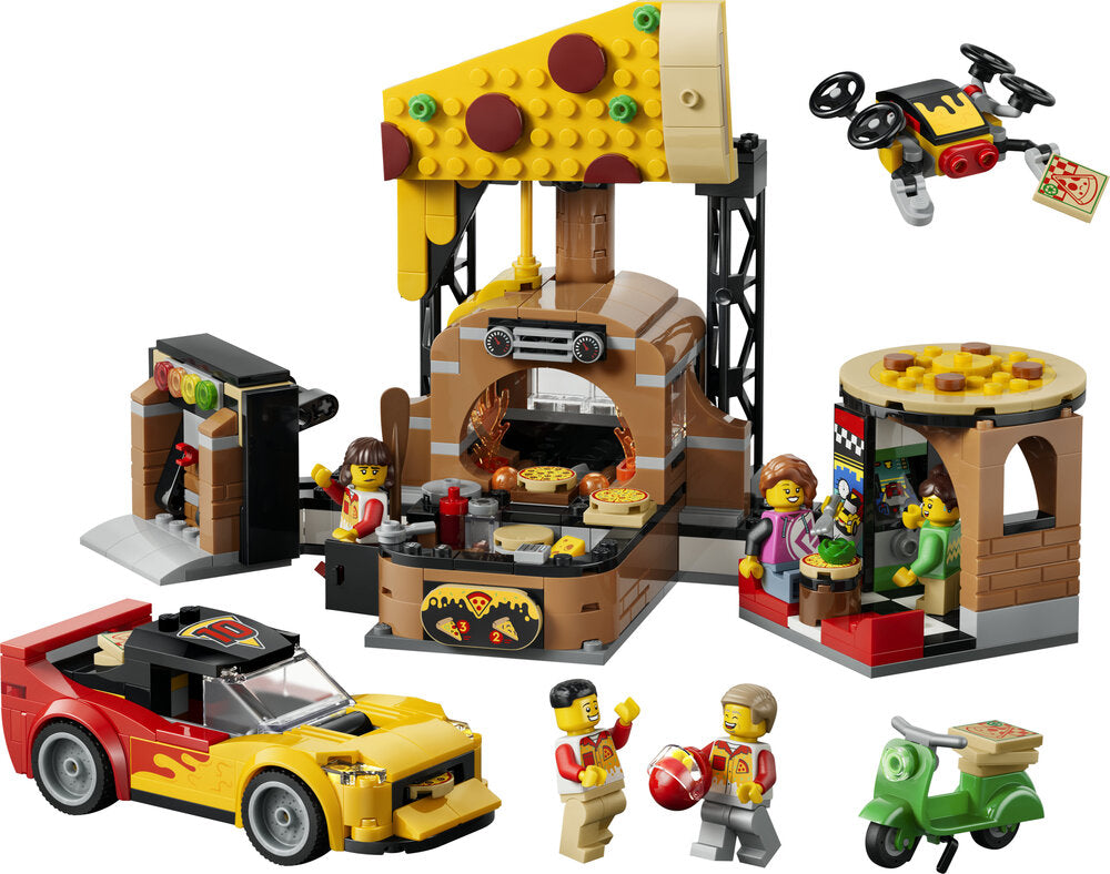 60496 LEGO City Pizzeria med udbringningsfartøjer