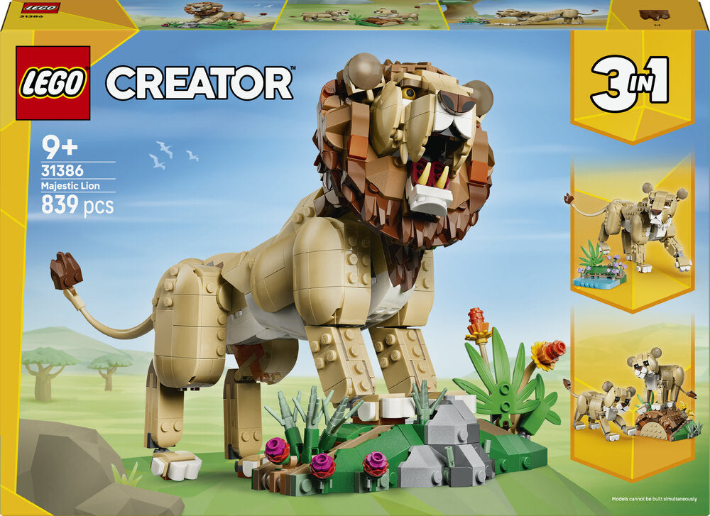 31386 LEGO Creator Vilde dyr: Majestætisk løve