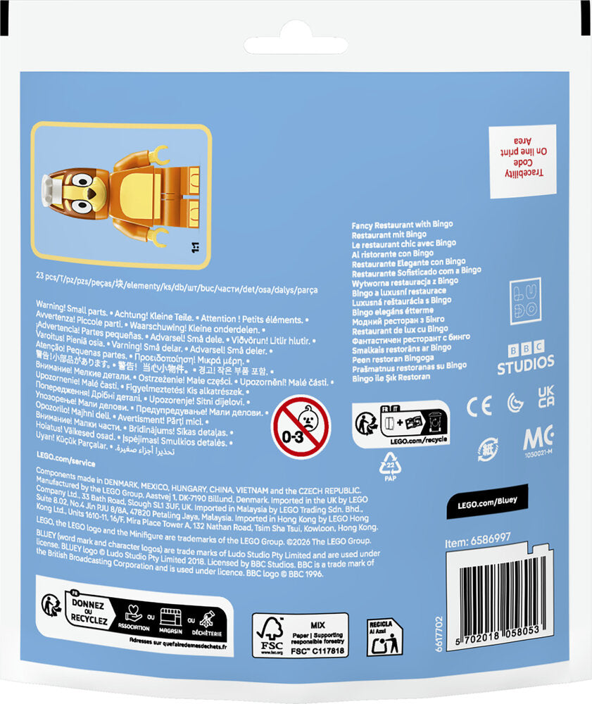 30713 LEGO Bluey Fin restaurant med Bingo