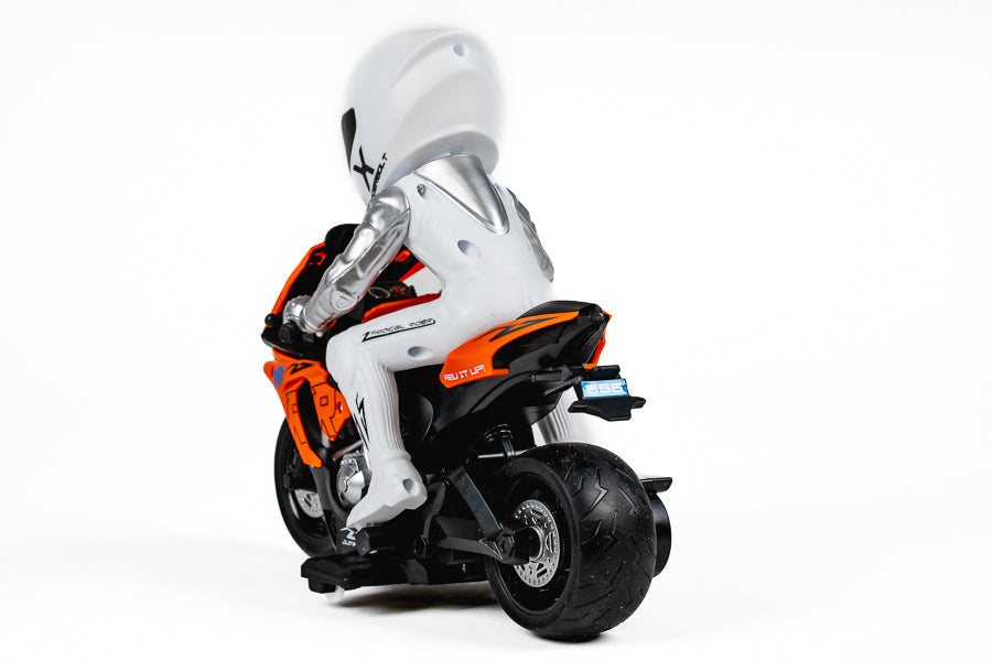 RC motorcykel med lys 1:10, orange
