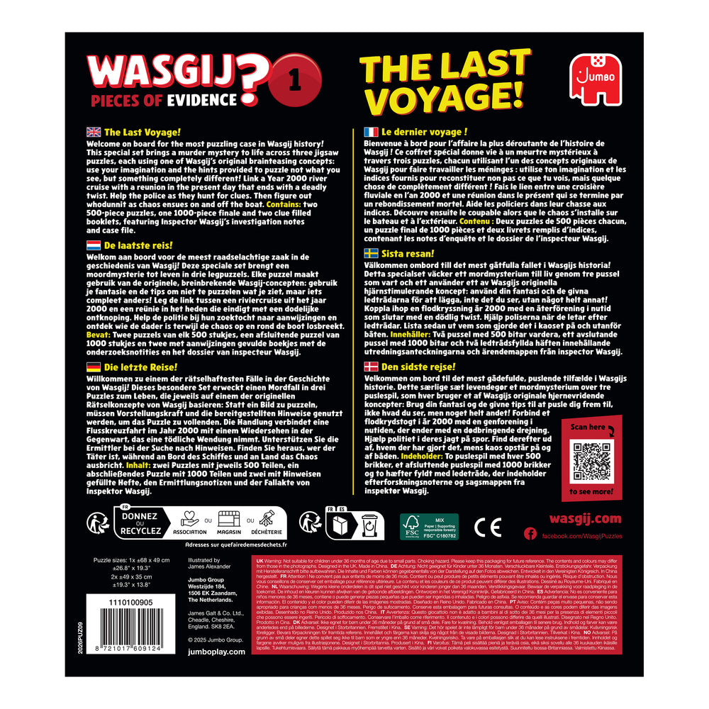 Wasgij The last voyage 2x500 1x1000 brikker