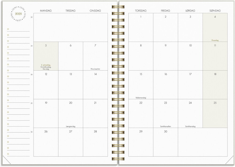Mayland Studiekalender 27/28 A5 Uge Life Planner Essentials