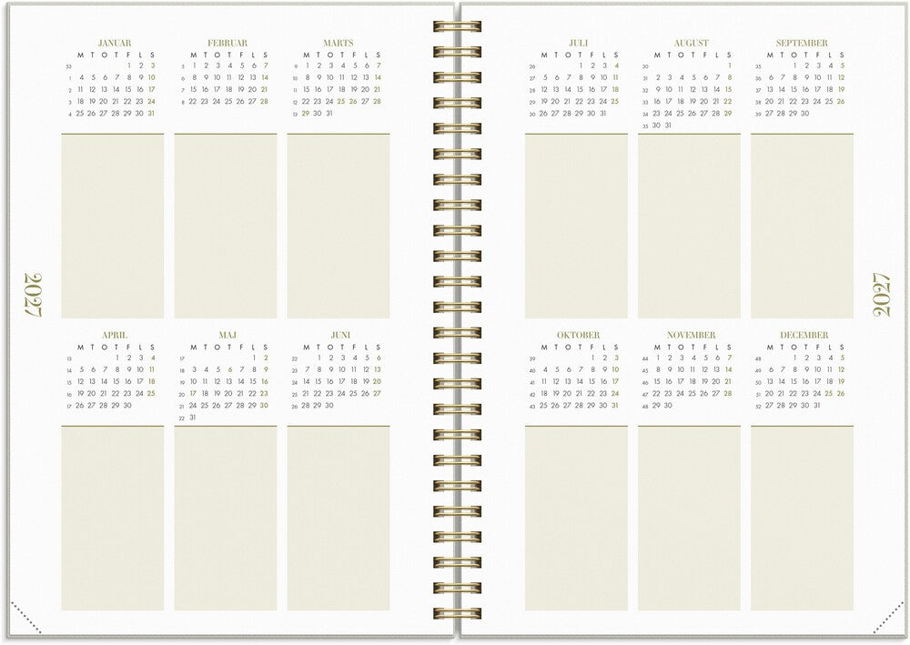 Mayland Studiekalender 27/28 A5 Uge Life Planner Essentials