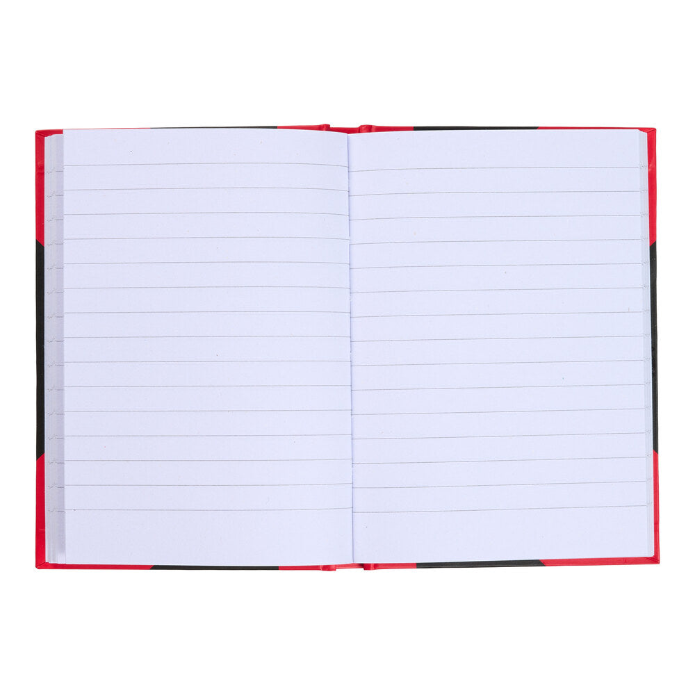 Kina notesbog a6 sort/rød