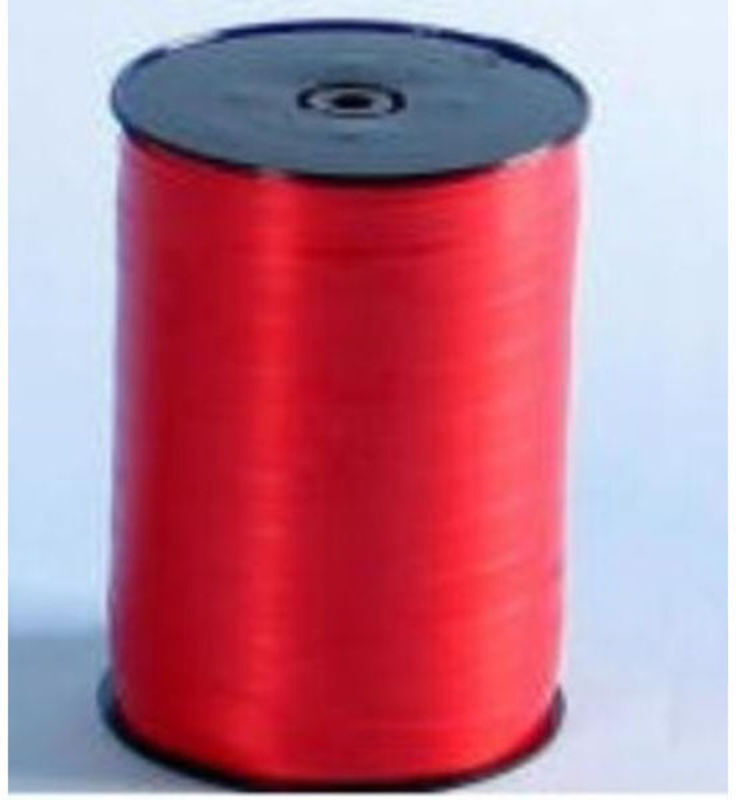 Gavebånd poly glat 10mm /250yds rød