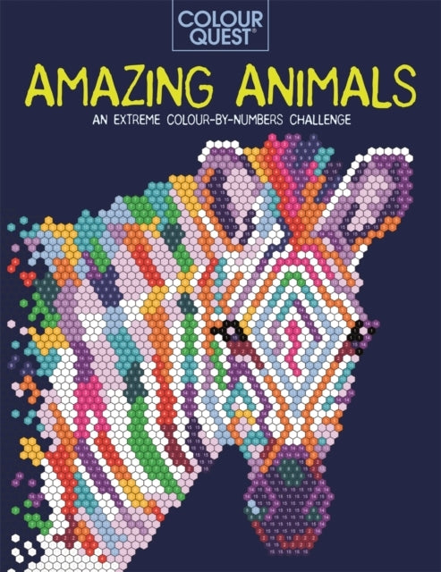 COLOUR QUEST AMAZING ANIMALSAN EXTREME COLOUR BY NUMBERS C