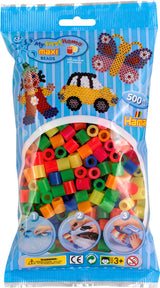 Hama maxi perler 500 stk neon mix 51
