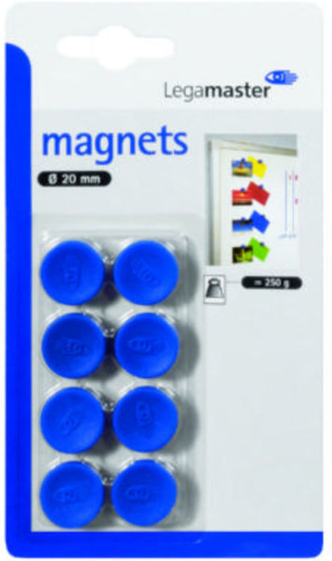 Magneter 20mm legamaster 1811 03 blå