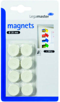 Magneter 20mm legamaster 1811 19 hvid