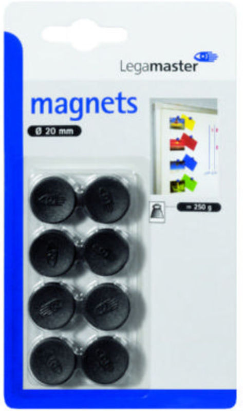 Magneter 20mm legamaster 1811 01 sort
