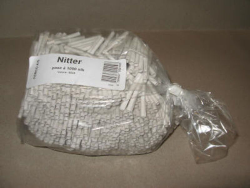 Tombolanitter blanke hvide /1000 stk