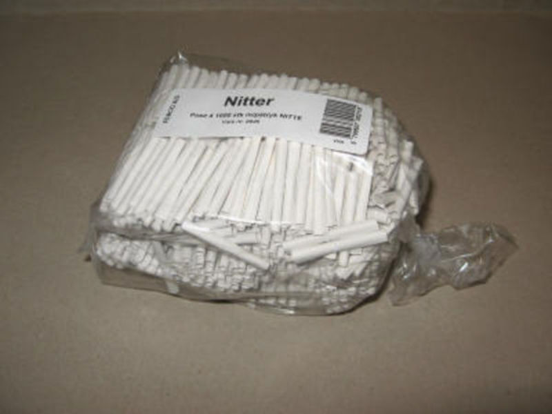 Tombolanitter hvide /1000 stk
