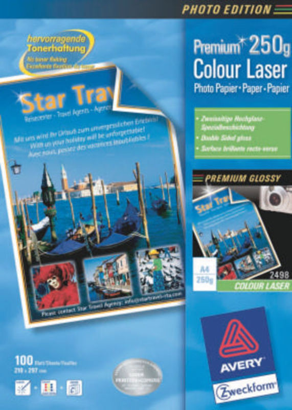 Fotopapir glossy farvelaser A4 /100 ark