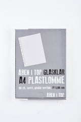 Plastlomme basic glasklar A4 0,06mm 100stk