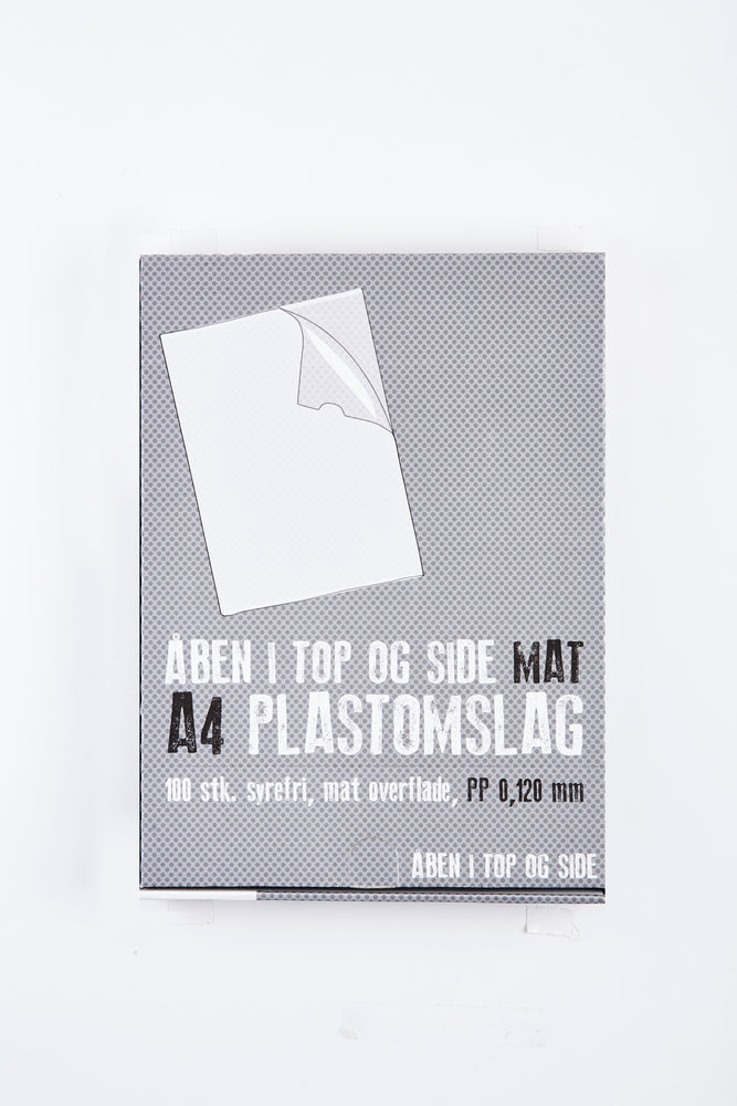 Plastomslag premium mat A4 0,12mm 100stk