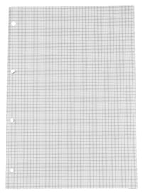 Standardblok A4 Relief kvadr. m/4huller 5 stk