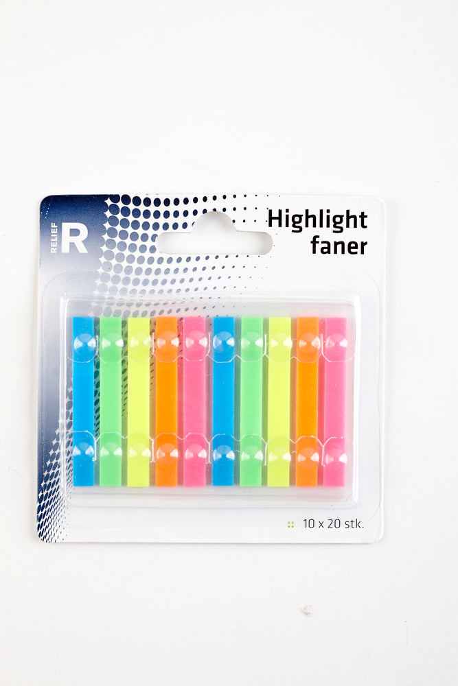 Relief highlight faner