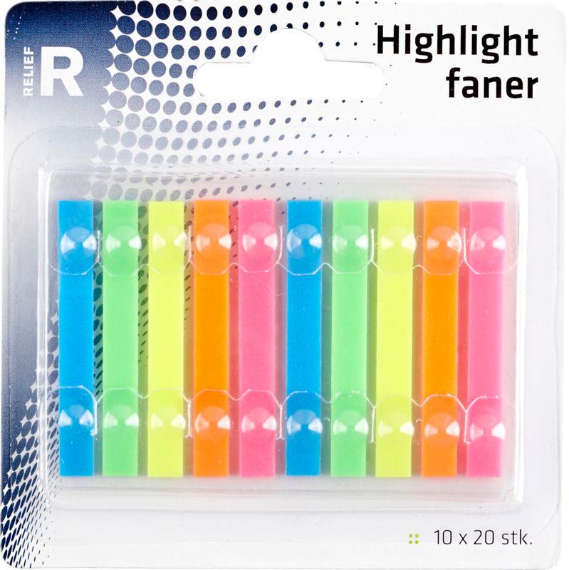 Relief highlight faner