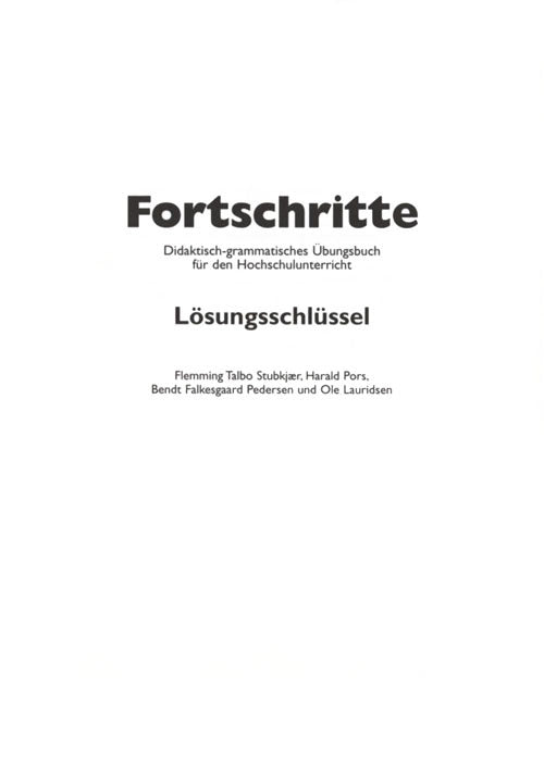 Fortschritte