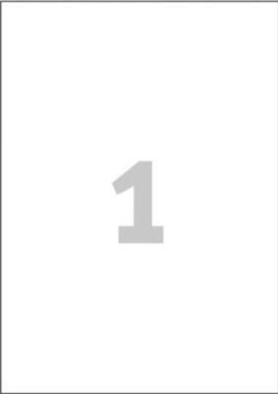Etiketter ilc  210 x 297 mm /100 ark