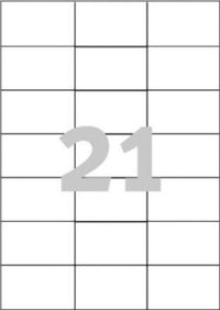 Etiketter ilc 70 x 42,3 mm /100 ark
