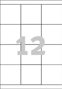 Etiketter ilc 70 x 67,7 mm /100 ark