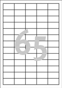 Etiketter ilc 38 x 21,2 mm /100 ark