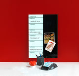 Magnetisk ugeplan i glas