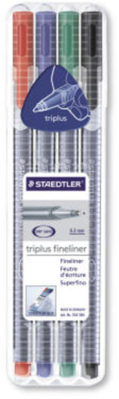 Fineliner triplus Staedtler /4 stk