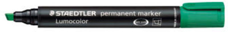 Marker lumocolor Staedtler bred grøn