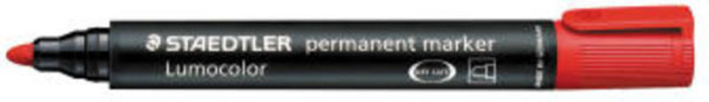 Marker Staedtler permanent fine rød