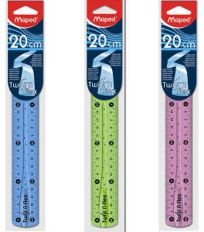 Lineal Maped twist n flex 20 cm