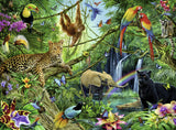 Puslespil animals in the jungle 200 brikker